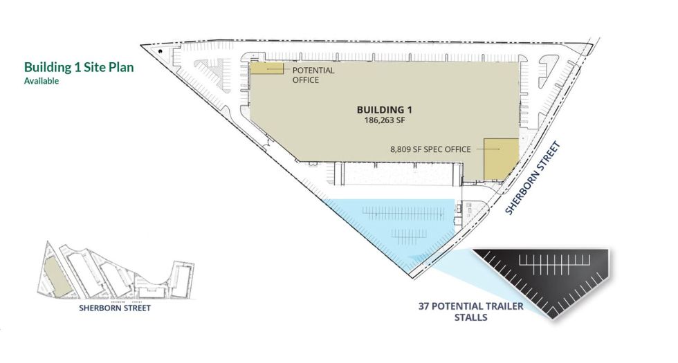 Corona Lakeside Logistics Center 1 site plan